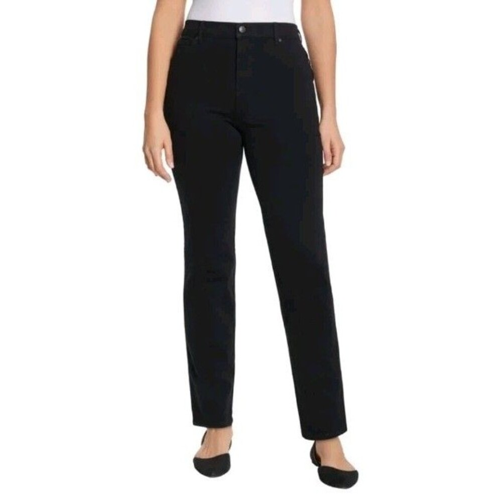 Gloria Vanderbilt Ladies' Amanda Stretch‎ Denim Jean, 10 Short, Black